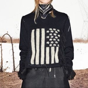 Coach 1941 Merino Wool Flag Intarsia Sweater